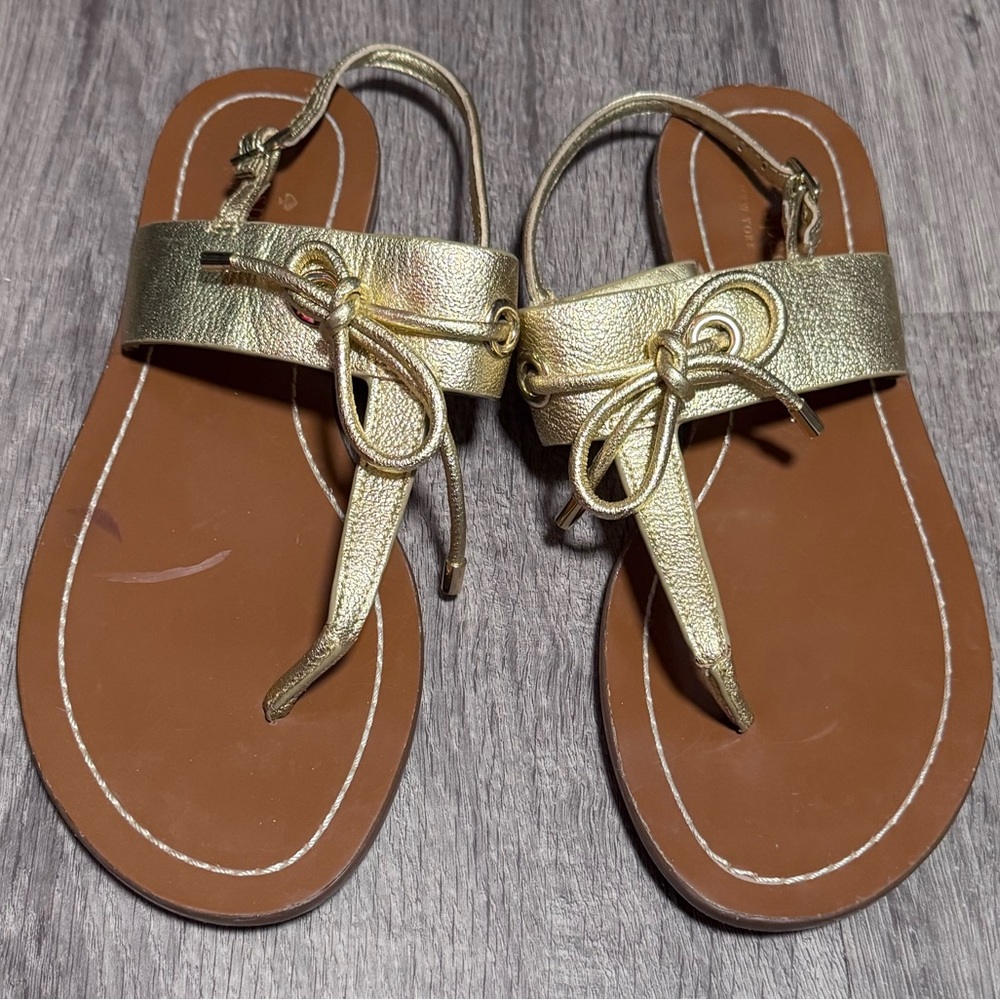 Kate Spade Women’s Gold and Brown Sandals